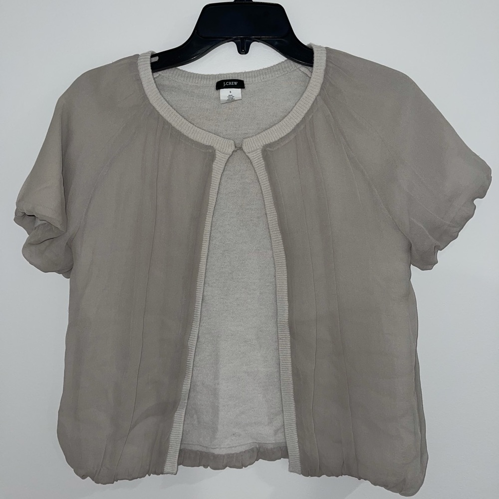 Short sleeve cardigan